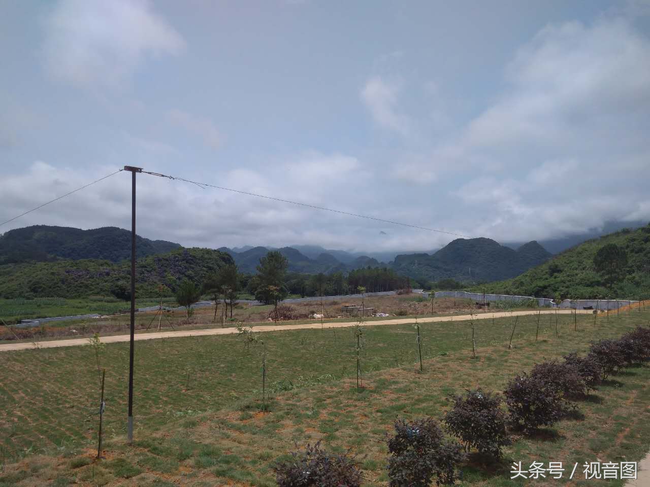 在这样的环境里养猪的话，心情一定不一样吧。图为某山里的养猪场