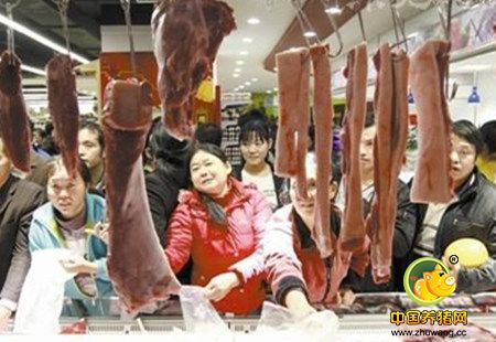 天太冷了！大家都在抢着买猪肉！ 猪价没有下跌空间了