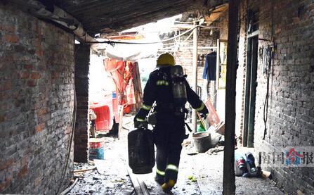 柳州桂柳路一家养殖场着火，数十头猪险变烤猪(图)