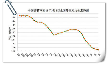 03月05日猪评：跌势有所收缓 这波下跌恐引发新一轮洗牌