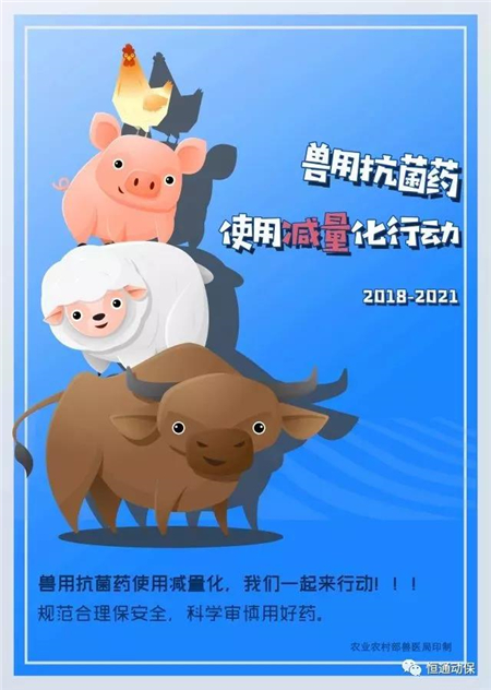 兽用抗菌药使用减量化，行业在行动！恒通在行动！！ 我们一起来行动！！！