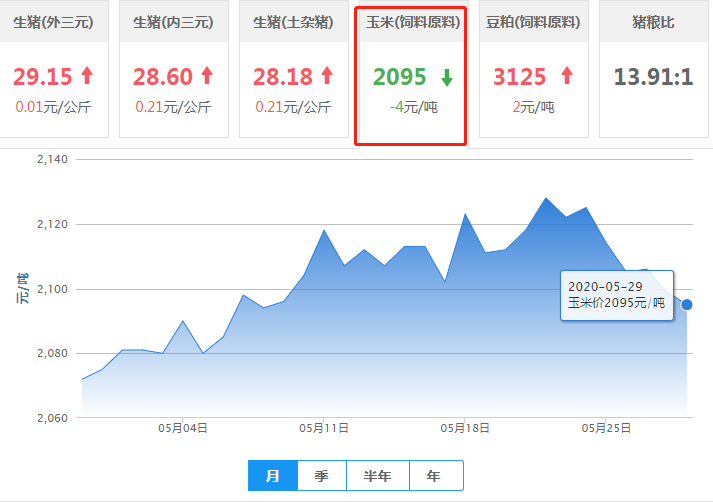 5月29日饲料原料：玉米、豆粕涨跌调整！反弹节奏或随时现转折？