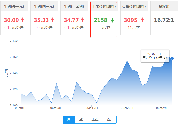 7月1日玉米价格：玉米行情下调？后期继续狂奔走高吗？