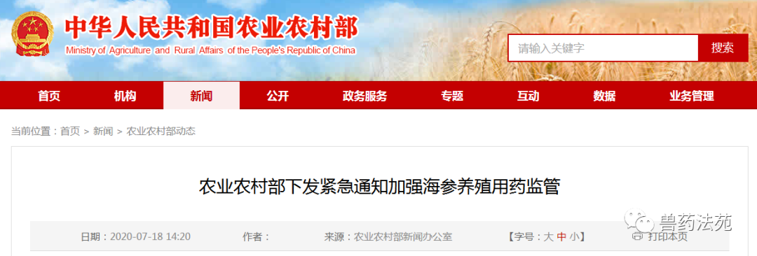 快讯！农业农村部开展养殖违法违规用药专项整治行动