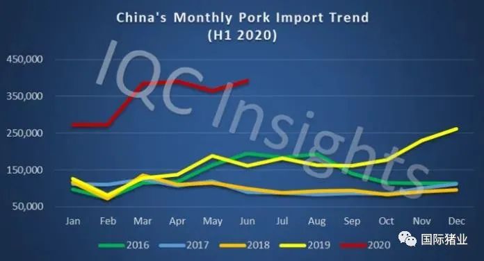 2020年上半年回顾：中国在新冠疫情下快速变化的猪肉进口市场